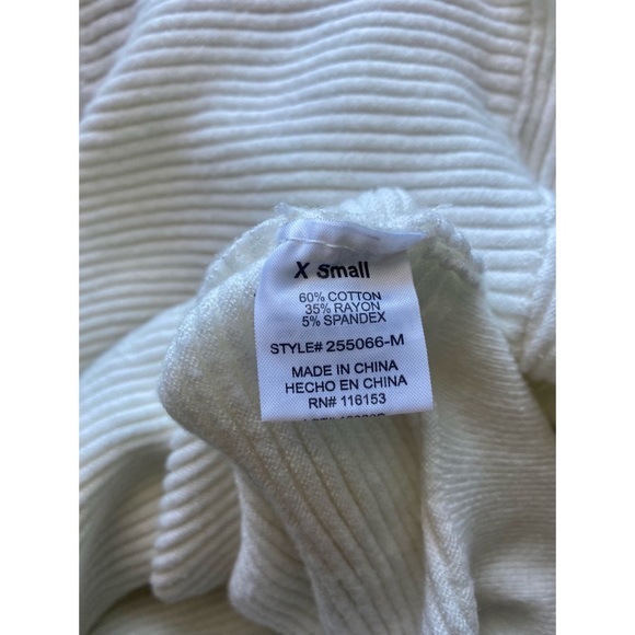 Marshalls White Button Down V-Neck Sweater - Picture 4 of 4